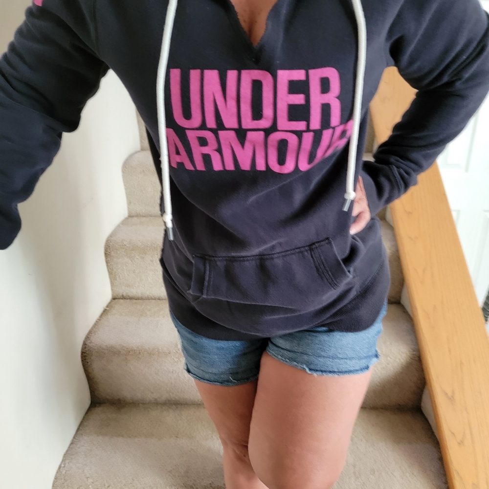 Womens Under Armour V Neck Hoodie Medium